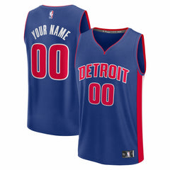 Detroit Pistons Youth Fastbreak Custom Jersey Icon Editi- Blue - Fanatics