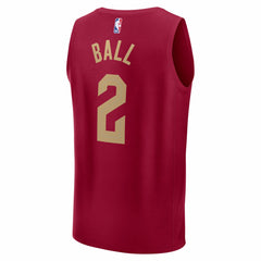 Lonzo Ball Cleveland Cavaliers Fast Break Replica Jersey Wine Icon Edition - Fanatics