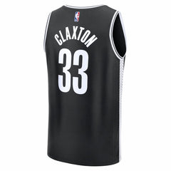 Nic Claxton Brooklyn Nets Fast Break Replica Jersey Black Icon Edition - Fanatics