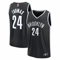 Cam Thomas Brooklyn Nets Fast Break Replica Jersey Black Icon Edition - Fanatics outlet