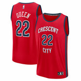 Derik Queen New Orleans Pelicans Fast Break Replica Player Jersey Statement Edition Red - Fanatics