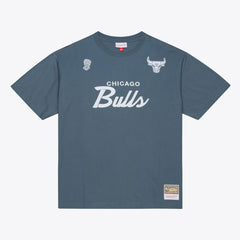 Chicago Bulls Thunderstorm T-Shirt Blue - Mitchell & Ness