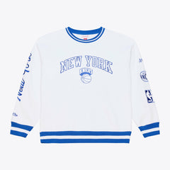 New York Knicks Arctic Fleece Sweatshirt White - Mitchell & Ness outlet