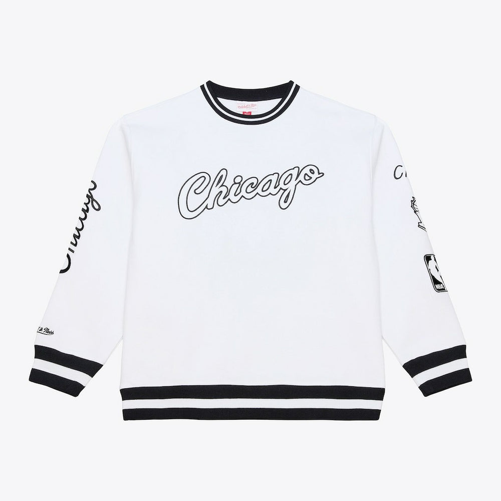 Chicago Bulls Hardwood Classics Arctic Fleece Sweatshirt White - Mitchell & Ness
