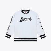 Los Angeles Lakers Arctic Fleece Sweatshirt White - Mitchell & Ness