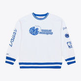Dallas Mavericks Arctic Fleece Sweatshirt White - Mitchell & Ness
