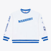 Golden State Warriors Arctic Fleece Sweatshirt White - Mitchell & Ness