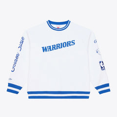 Golden State Warriors Arctic Fleece Sweatshirt White - Mitchell & Ness