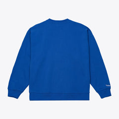 New York Knicks Women's Hardwood Classics Script Lightweight Sweatshirt Royal - Mitchell & Ness