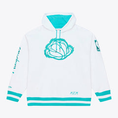 Memphis Grizzlies Artic Fleece Hoodie White - Mitchell & Ness