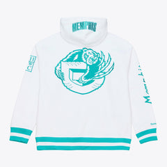 Memphis Grizzlies Artic Fleece Hoodie White - Mitchell & Ness