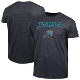 Tampa Bay Rays Champion Cooperstown Wordmark Lockup Tri-Blend T-Shirt - Black T-shirts