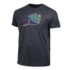 Tampa Bay Rays Champion Cooperstown Logo Tri-Blend T-Shirt - Black T-shirts