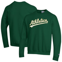 Athletics Champion Powerblend Wordmark Sweatshirt - Green Sweatshirts