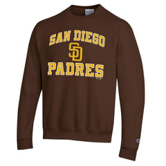 San Diego Padres Champion Heart & Soul Powerblend Sweatshirt - Brown Sweatshirts