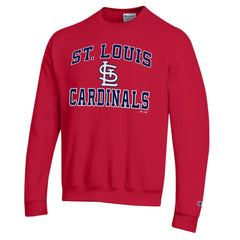 St. Louis Cardinals Champion Heart & Soul Powerblend Sweatshirt - Red Sweatshirts