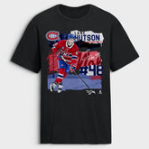 Lane Hutson Montreal Canadiens Fresh Ice T-Shirt - Black | US 203755378