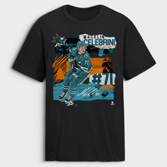 Macklin Celebrini San Jose Sharks Fresh Ice T-Shirt - Black | US 203755381