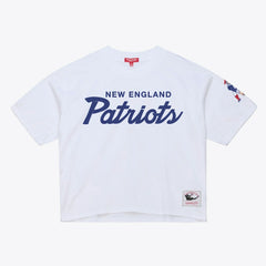 New England Patriots Women's Head Coach Cropped T-Shirt - White T-shirts
