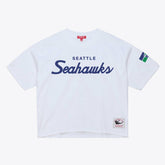 Seattle Seahawks Women's Head Coach Cropped T-Shirt - White T-shirts