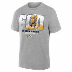 Steven Stamkos Nashville Predators 600th Career Goal T-Shirt - Gray | US 203758495