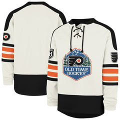 Philadelphia Flyers '47 Pond Hockey Trio Eternal Lacer Sweatshirt - Cream | US 203760199