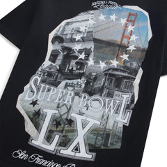 Off Season x NFL Unisex Super Bowl LX Graphic T-Shirt - Black T-shirts