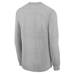 New England Patriots Youth 2025 AFC Champions Locker Room Trophy Collection Long Sleeve T-Shirt - Gray T-shirts