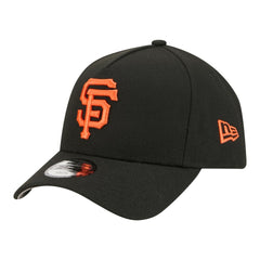 San Francisco Giants New Era Youth 9FORTY A-Frame Adjustable Hat - Black Hats