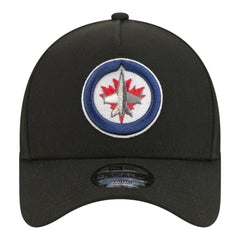 Winnipeg Jets New Era Youth 9FORTY A-Frame Adjustable Hat - Black | US 203773481