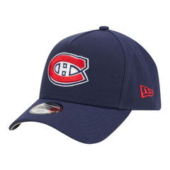 Montreal Canadiens New Era Youth 9FORTY A-Frame Adjustable Hat - Navy | US 203773482