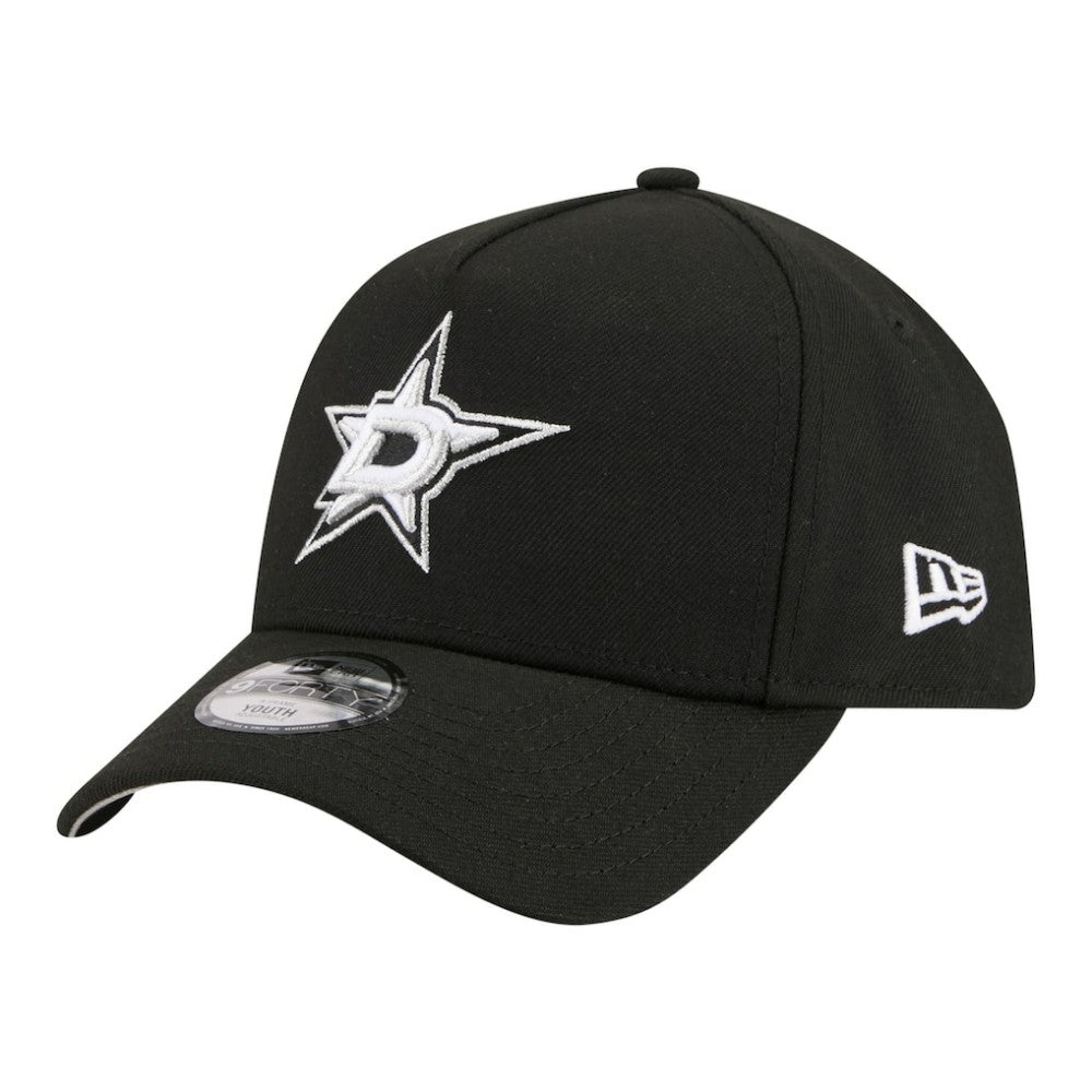 Dallas Stars New Era Youth 9FORTY A-Frame Adjustable Hat - Black | US 203773505