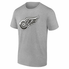 Detroit Red Wings Big & Tall Personalized Name & Number Monochrome T-Shirt - Gray | US 203773710