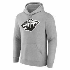 Minnesota Wild Big & Tall Personalized Name & Number Monochrome Pullover Hoodie - Gray | US 203773721