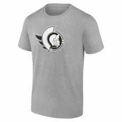 Ottawa Senators Big & Tall Personalized Name & Number Monochrome T-Shirt - Gray | US 203773740