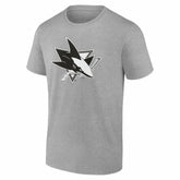 San Jose Sharks Big & Tall Personalized Name & Number Monochrome T-Shirt - Gray | US 203773749
