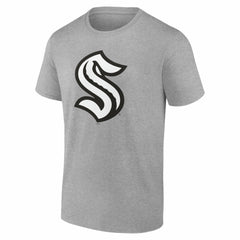 Seattle Kraken Big & Tall Personalized Name & Number Monochrome T-Shirt - Gray | US 203773752