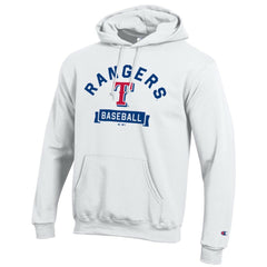 Texas Rangers Champion Eco Powerblend Hoodie - White Hoodies