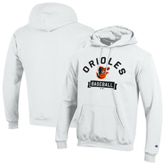 Baltimore Orioles Champion Eco Powerblend Hoodie - White Hoodies