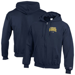 Milwaukee Brewers Champion Eco Powerblend Full-Zip Hoodie - Navy Hoodies