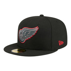 Detroit Red Wings New Era Color Pop 59FIFTY Fitted Hat - Black | US 203778857