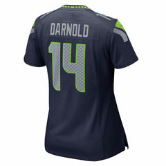 Sam Darnold Seattle Seahawks Women's Super Bowl LX Patch Game Jersey - College Navy Jerseys