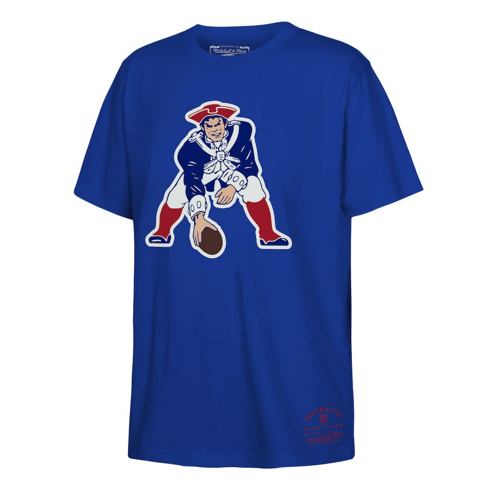 New England Patriots Youth Retro Logo T-Shirt - Royal T-shirts