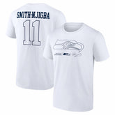Jaxon Smith-Njigba Seattle Seahawks Tonal Name & Number T-Shirt - White T-shirts