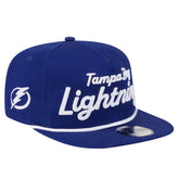 Tampa Bay Lightning New Era Team Text Golfer Adjustable Hat - Blue | US 203787572