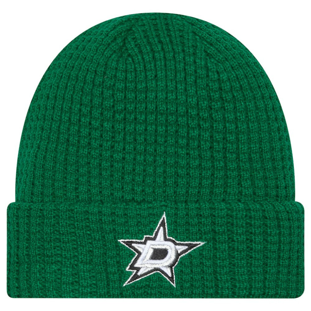 Dallas Stars New Era Waffle Cuffed Knit Hat - Kelly Green | US 203787581