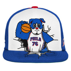 Philadelphia 76ers Youth Mascot Snapback Hat Royal - Mitchell & Ness