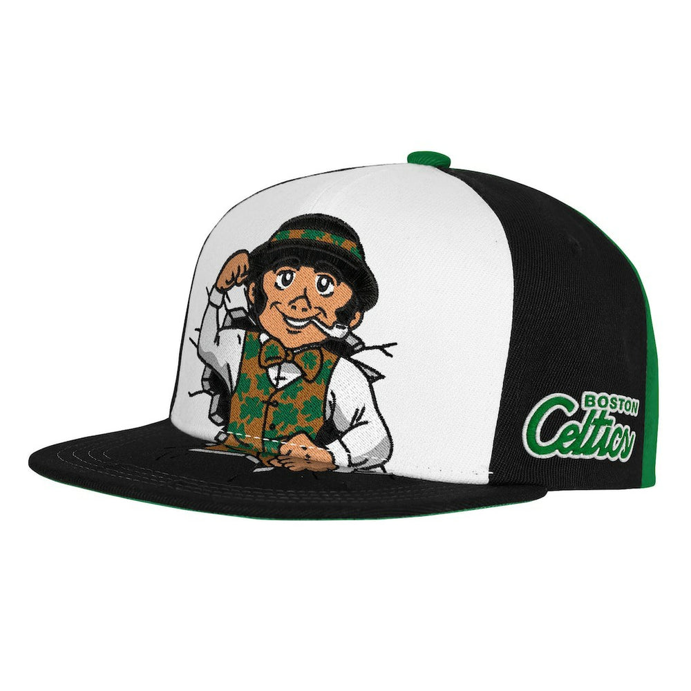 Boston Celtics Youth Mascot Snapback Hat Green - Mitchell & Ness