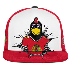 Chicago Blackhawks Mitchell & Ness Youth Mascot Snapback Hat - Red | US 203788032