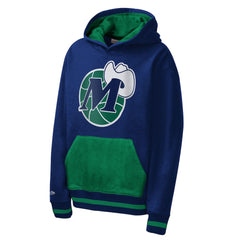 Dallas Mavericks Youth Playmaker Fashion Fleece Hoodie Navy - Mitchell & Ness
